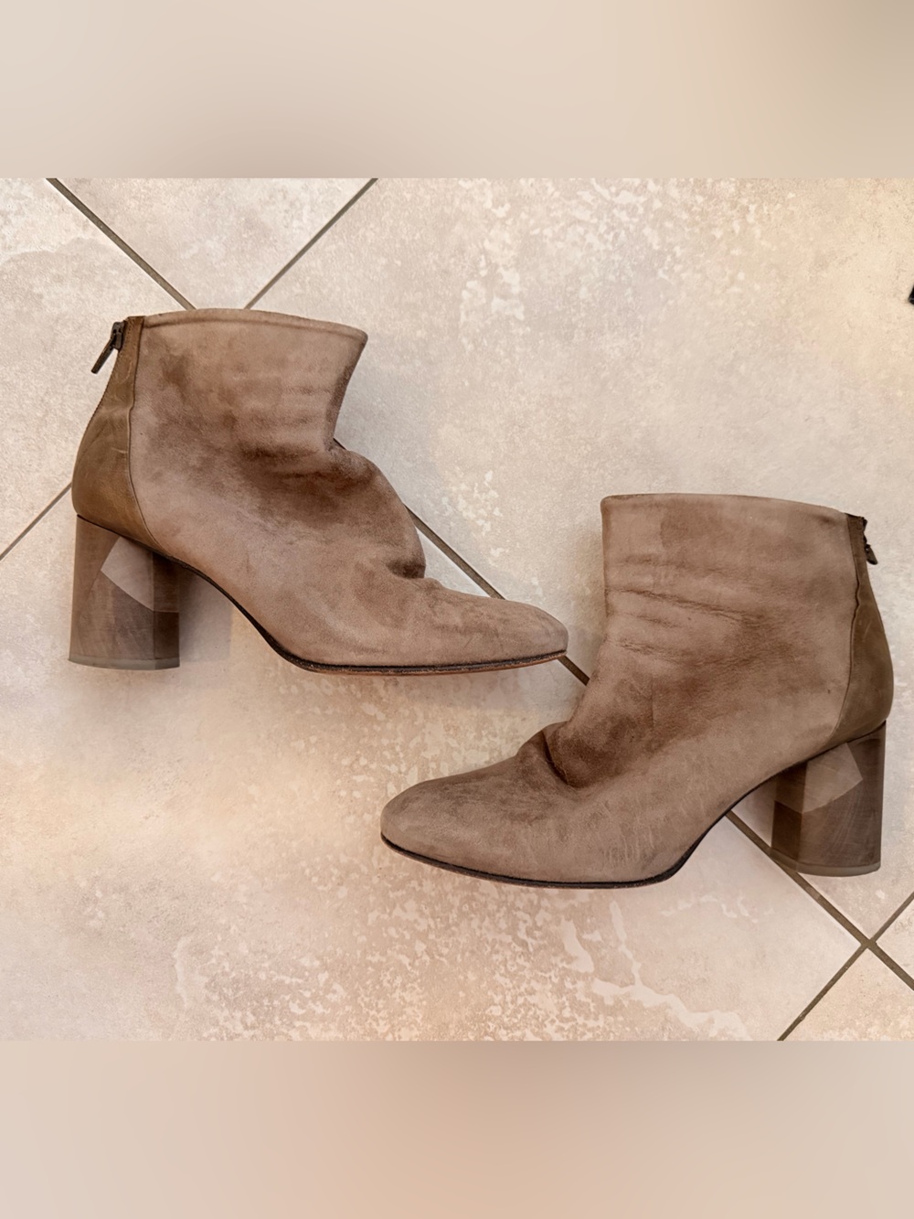 Coclico Brown Suede Ankle Booties Size 37